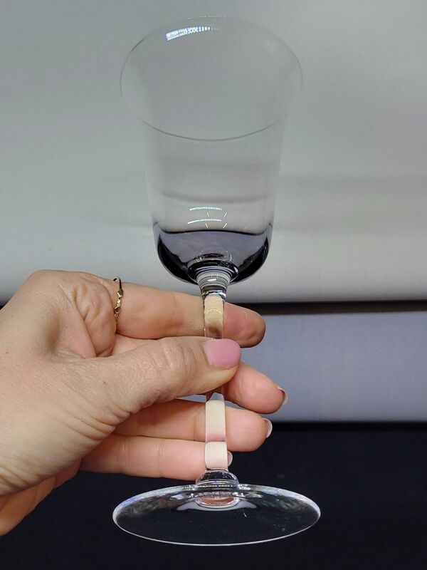 7 verres à pied en cristal fin à vin ou eau - Baccarat ou Saint louis