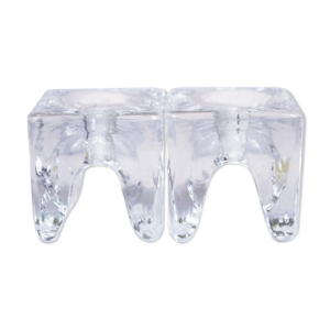 Set de 2 bougeoirs en