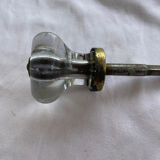 Old glass and brass handle