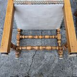 8 chaises en bois massif style Louis XIII