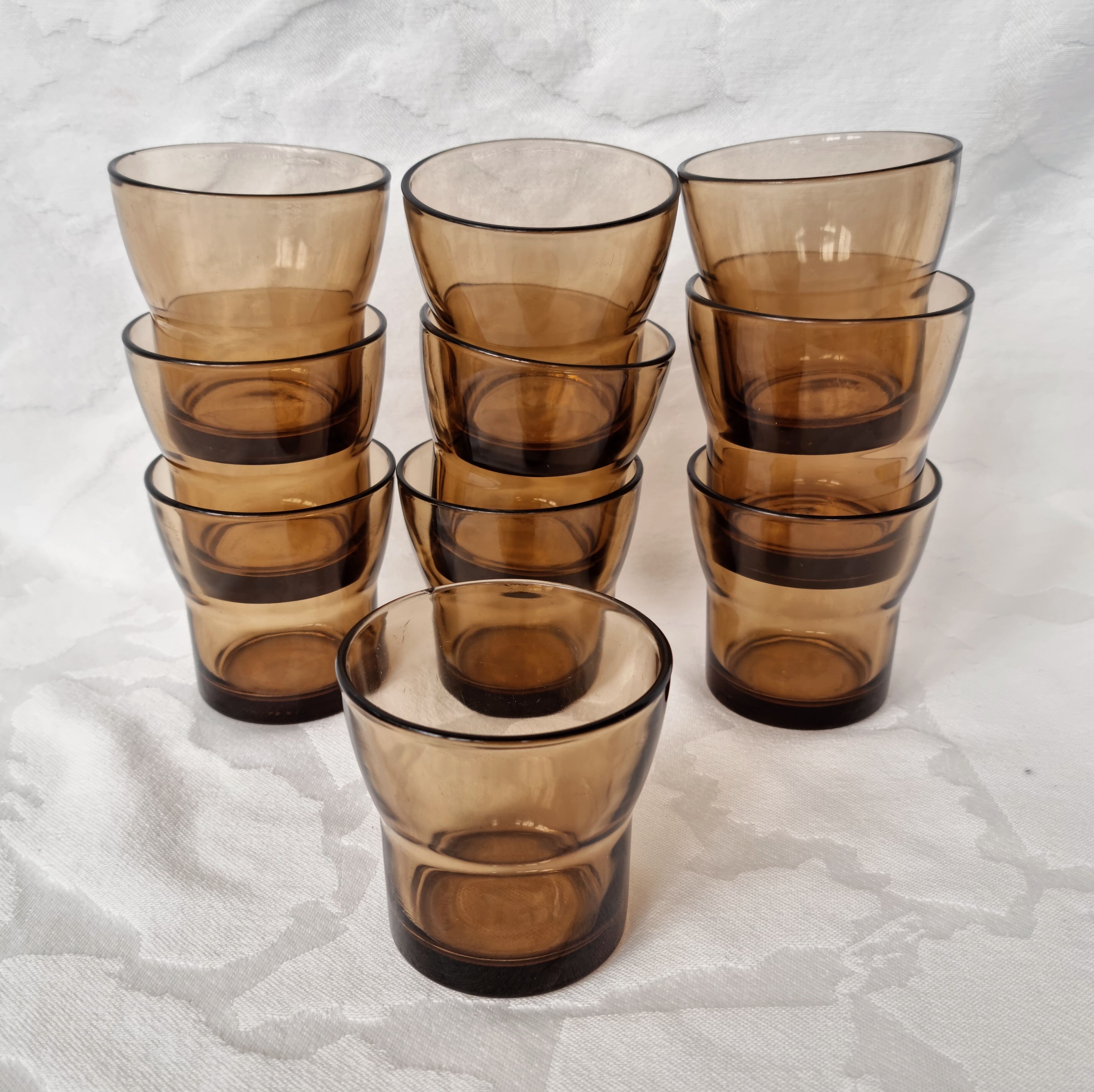 Set of 10 Duralex glasses