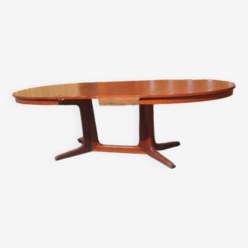 Table ovale Baumann vintage style scandinave avec rallonge