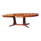 Baumann vintage Scandinavian style oval table with extension