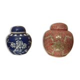 Set 2 vintage porcelain boxes