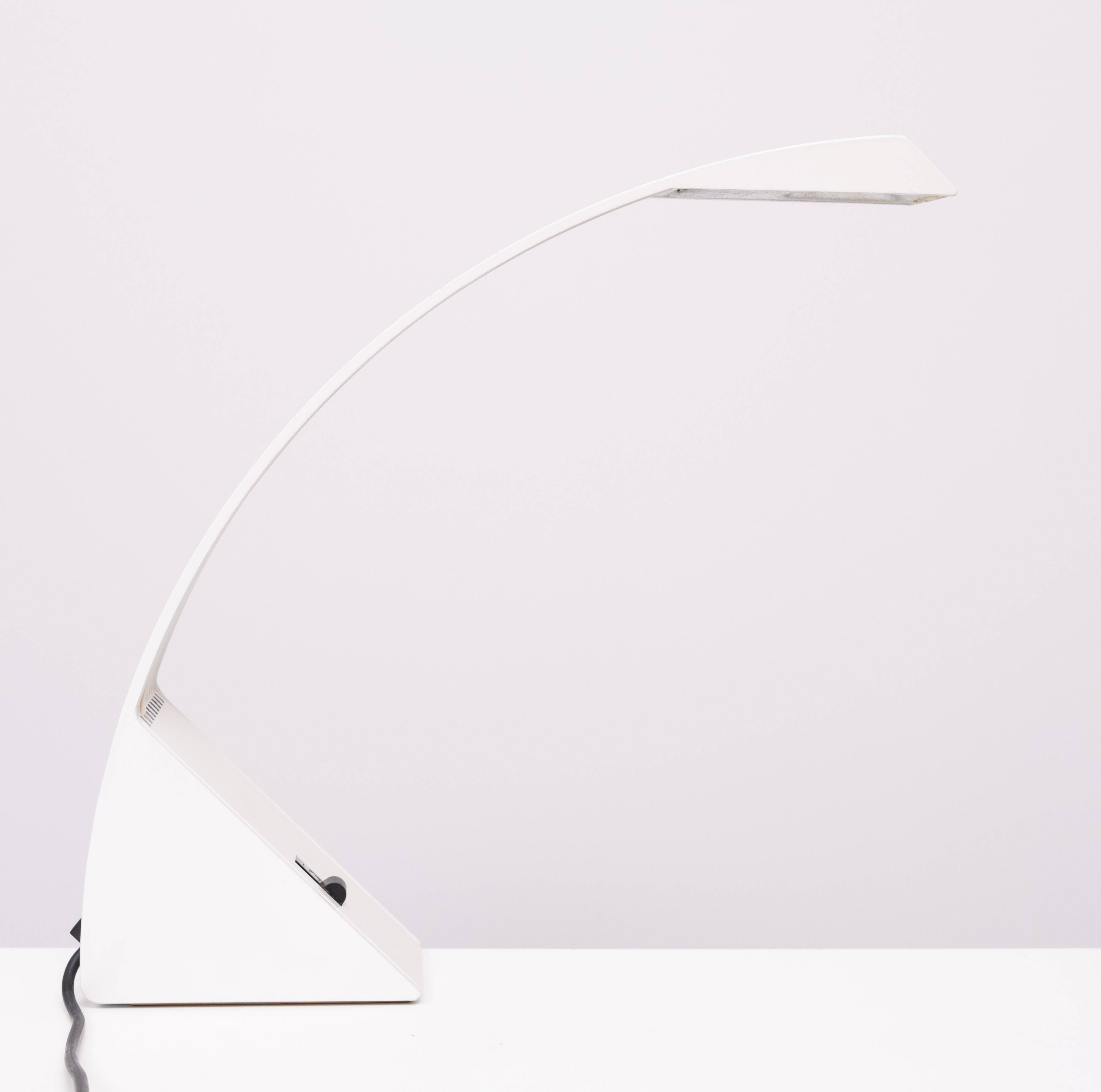 Arcobalena Table lamp minimalist post modern design marco zotta 1980s Italy