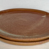 2 stoneware dinner plates