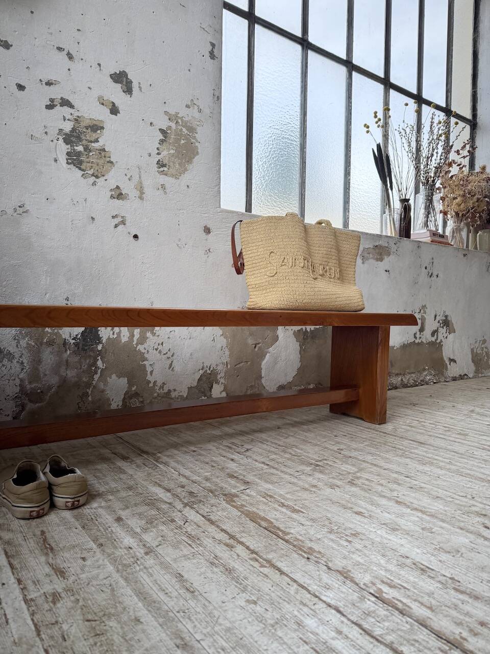Chapo S14 blonde oak bench 172cm vintage