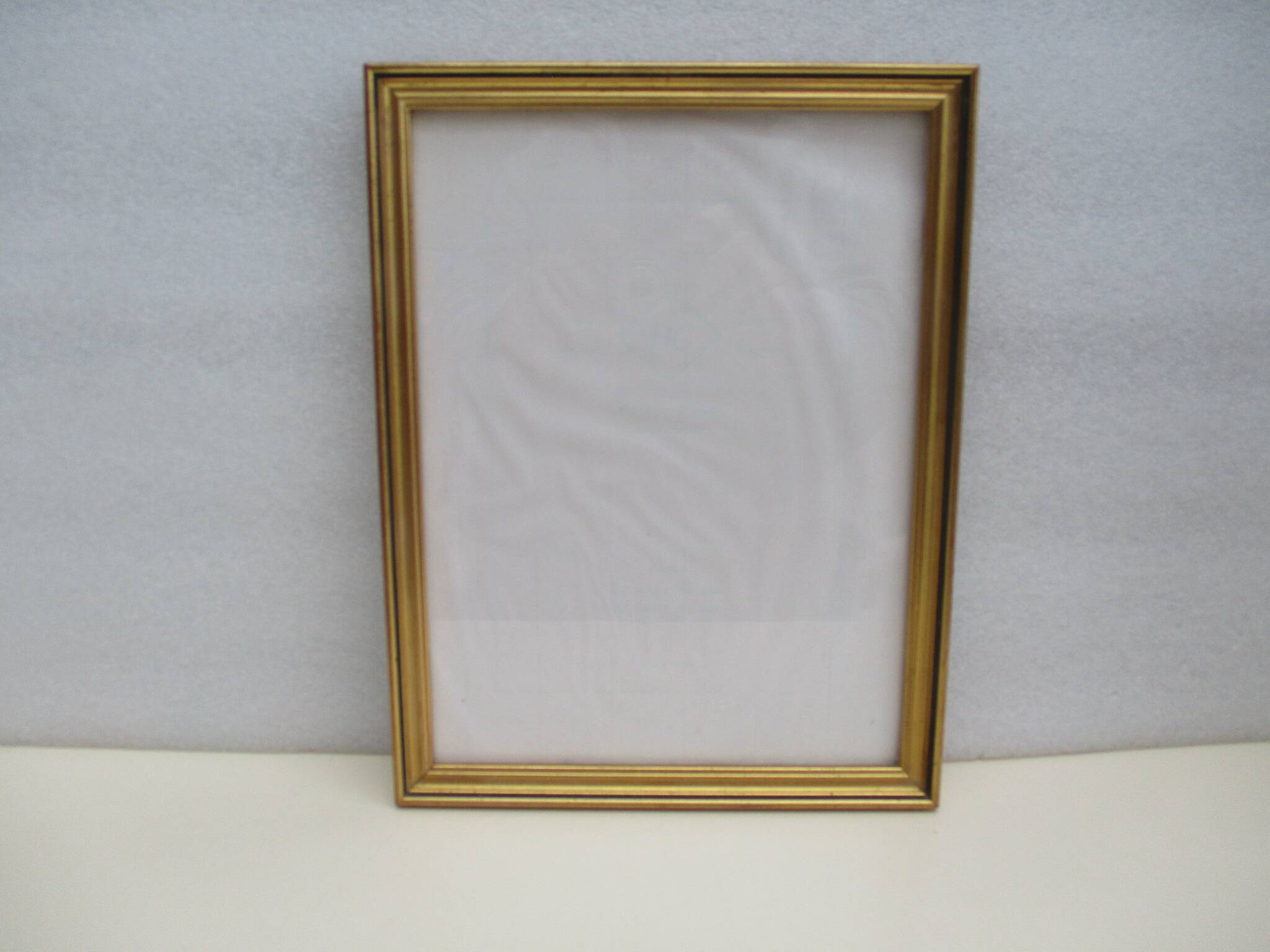 Vintage gilded wooden frame for 183 x 243 mm subject