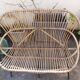 Vintage rattan bench