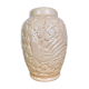 Art deco vase St Clément pigeon model, pink ceramic