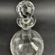 Engraved crystal carafe from the late 19th to early 20th century.