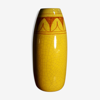 Vase jaune 1920  art deco