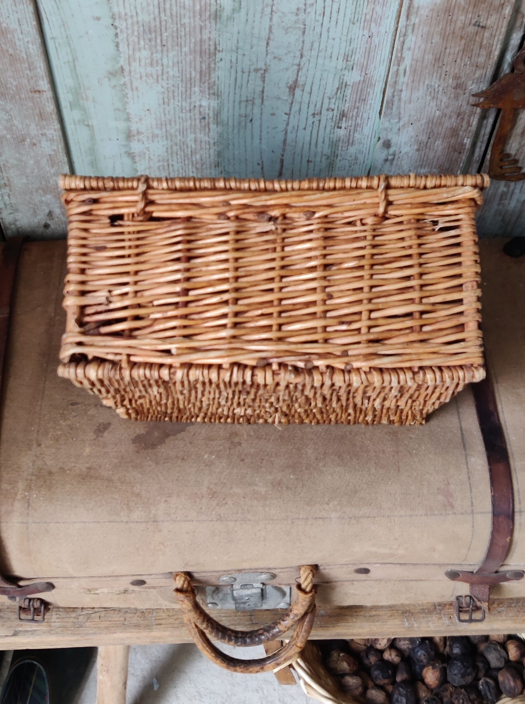 Rattan suitcase
