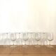 Set of twisted effect glasses - balloon model - vintage
