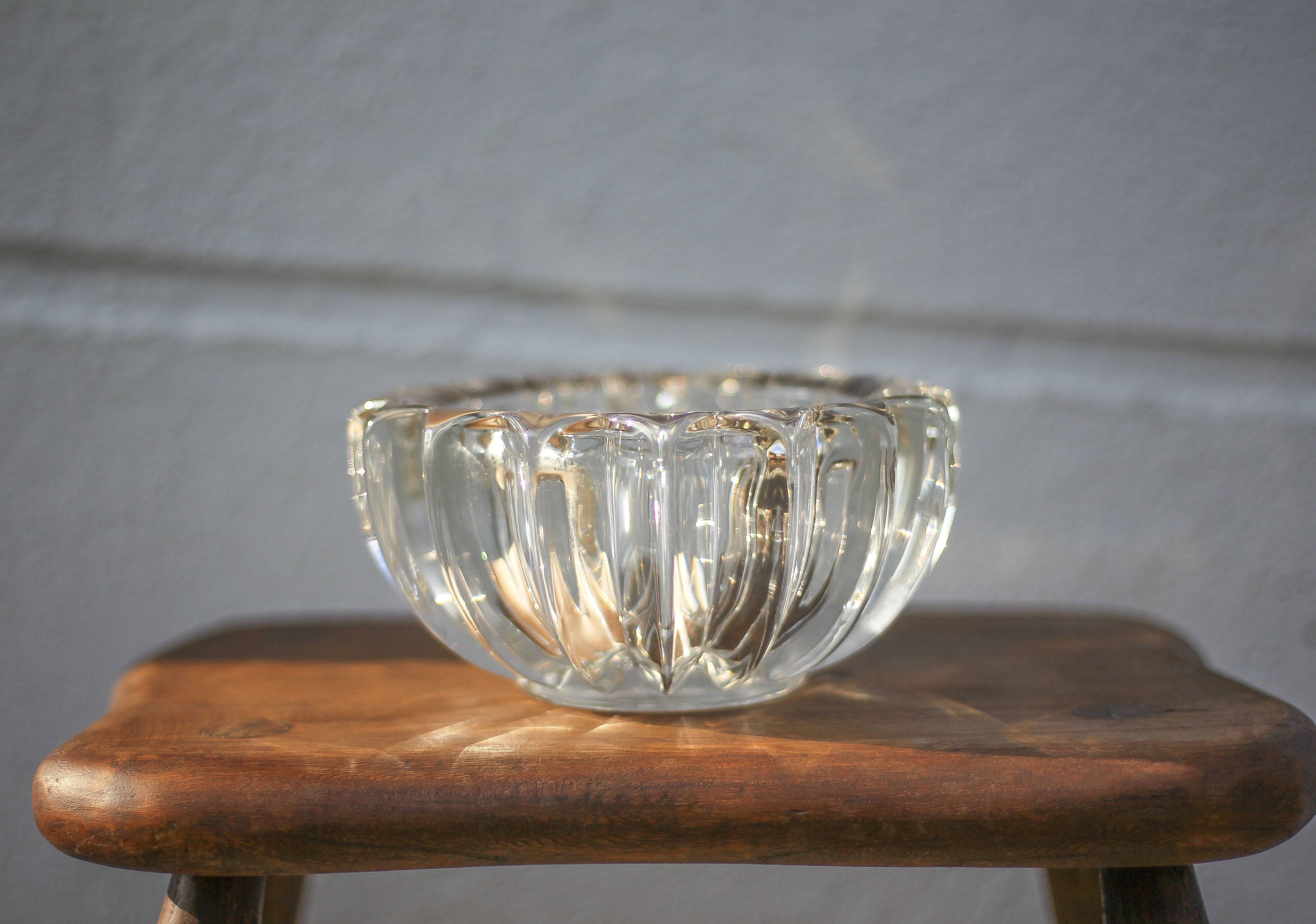 Pierre d'Avesn pocket tray, art deco molded glass bowl, collection, made in France, interior decoration