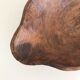 Flat wooden bowl
