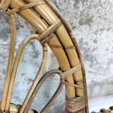 Garden furniture: 4 armchairs and rattan coffee table
