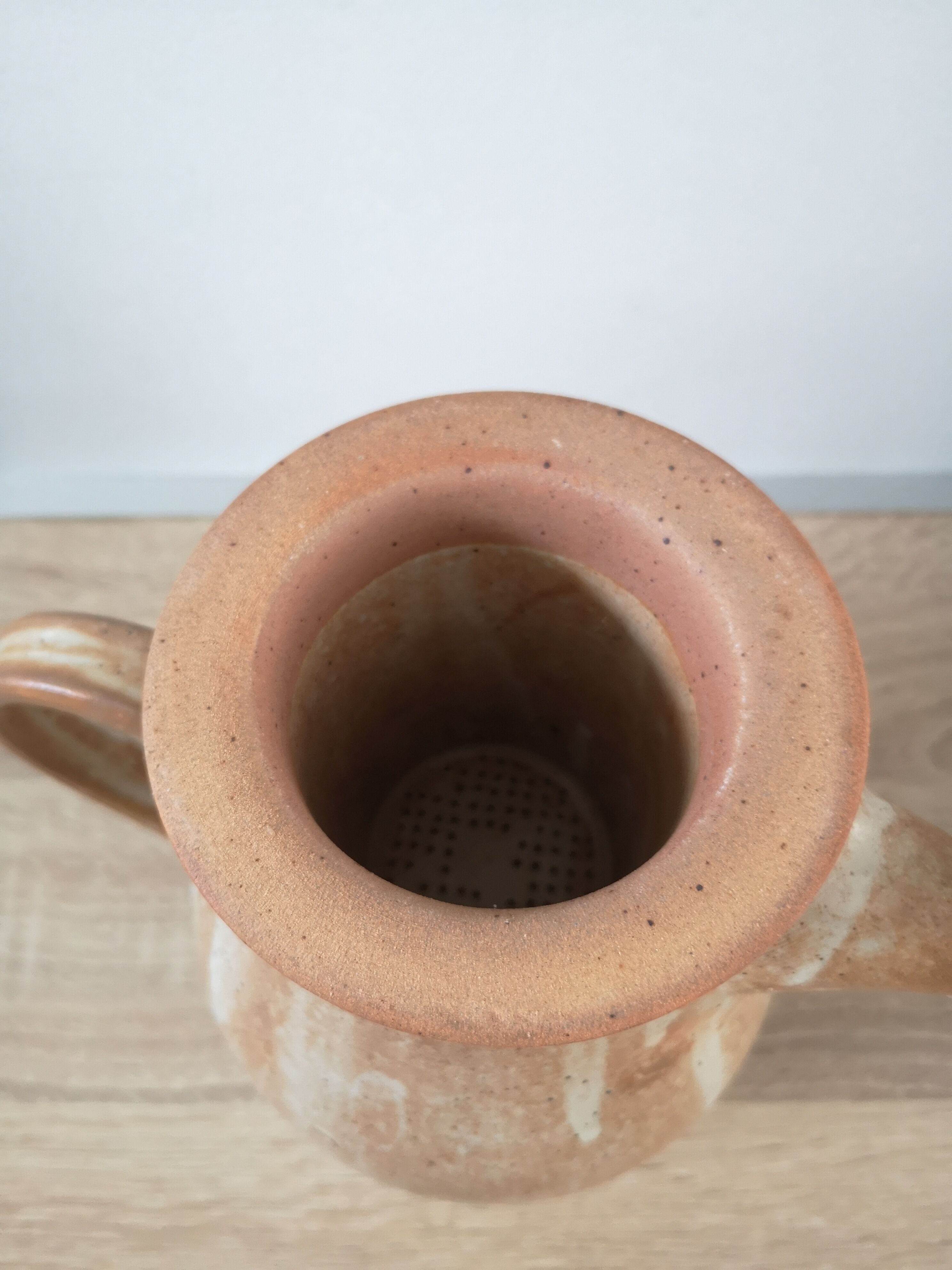 Theière en grès artisanal