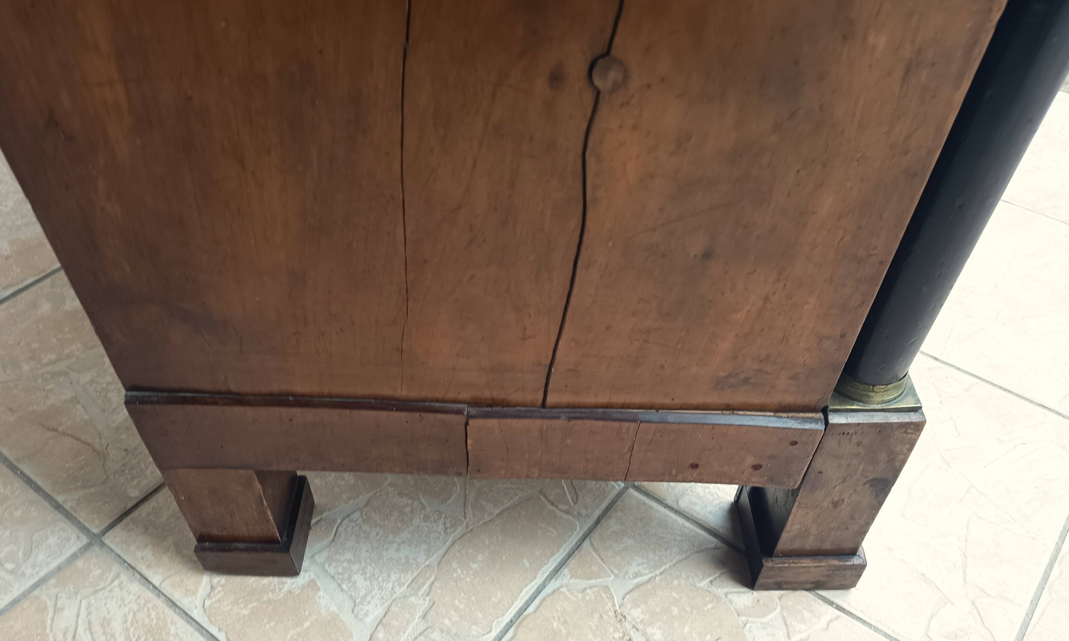 Empire period walnut commode