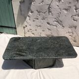 Coffee table in gray green marble