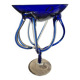 "Medusa" coupe in Jozefina Krosno style in blown glass – Cobalt Blue