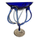 "Medusa" coupe in Jozefina Krosno style in blown glass – Cobalt Blue