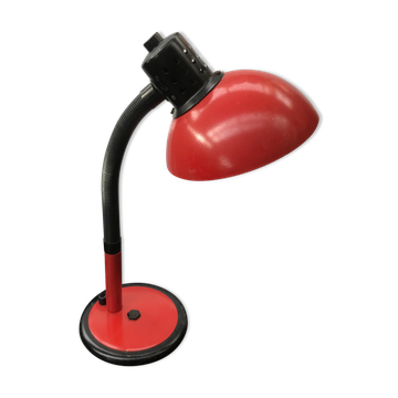 Lampe de bureau Aluminor métal rouge