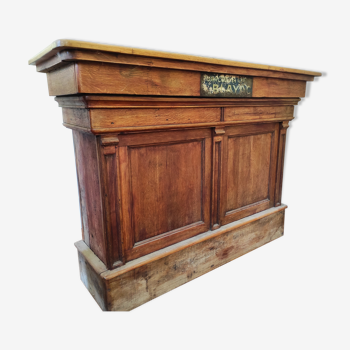 Old oak bar counter