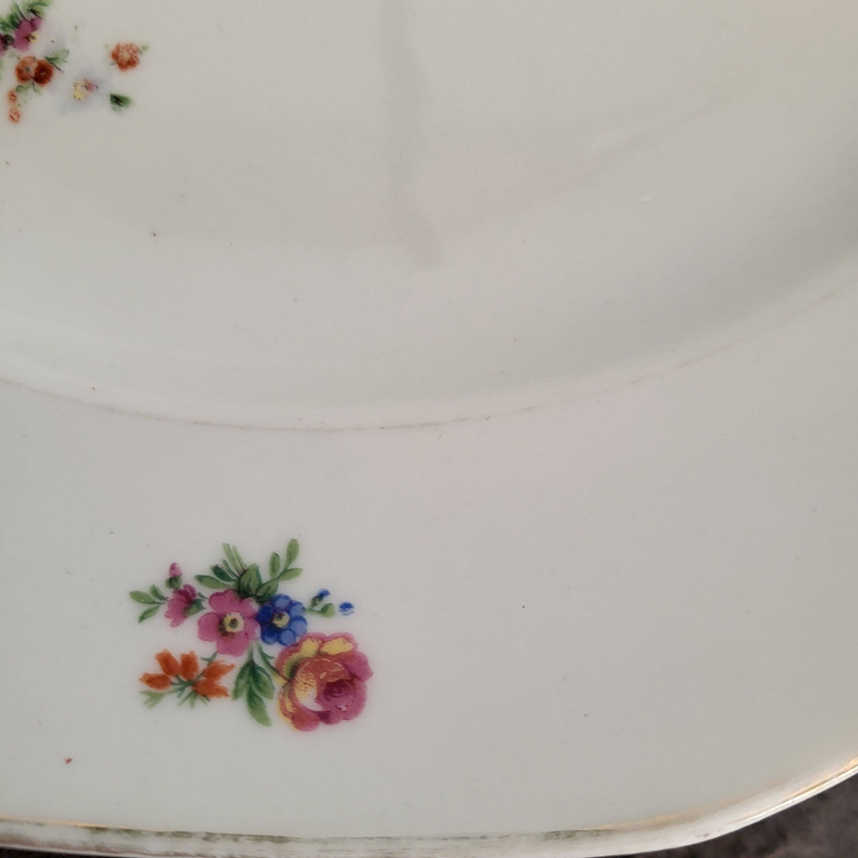 Vintage CH-R floral porcelain plate/dish in excellent condition