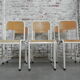 Set of 6 school chairs