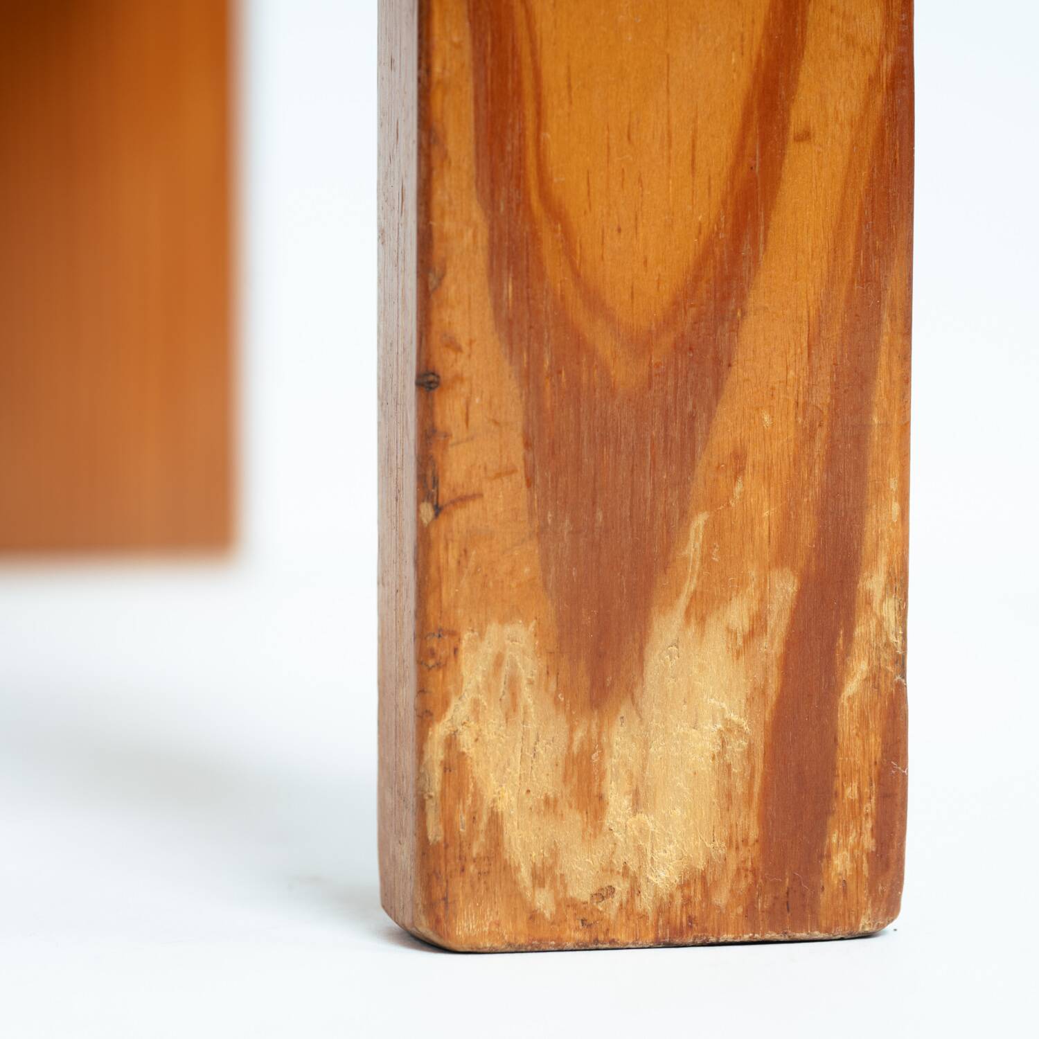 Minimalist vintage pine dining chairs with visible joints,The Netherlands,