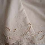 Drap broderie hirondelle, colori  rose"nude"