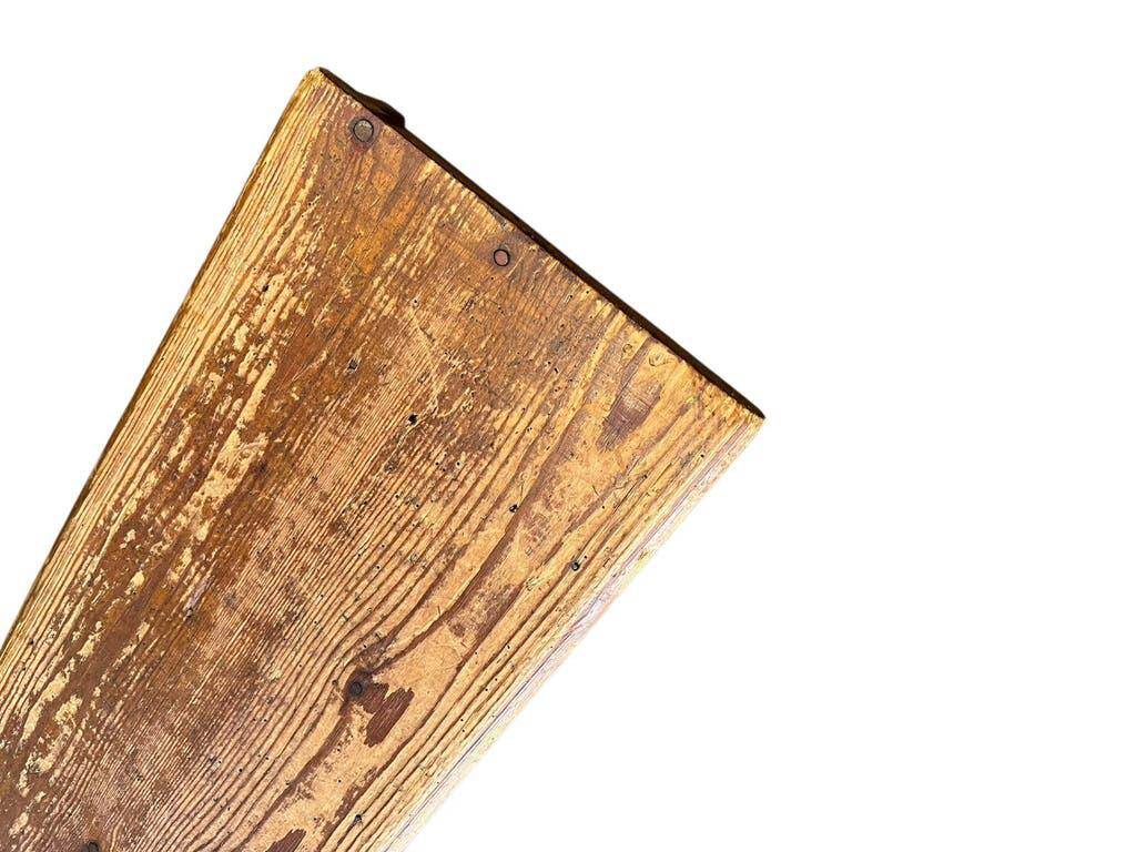 XL vintage wooden bench