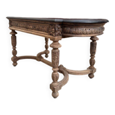 19th-century oak console