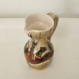 Ceramic pitcher with Pheasant motif (hunting) Signed (Signature to be identified)