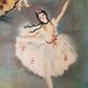 Huile sur panneau : danseuse