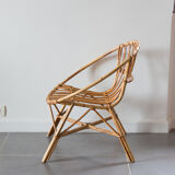 Rattan armchair