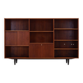 Teak bookcase, Danish design, 1970s, production: Kjeld Bundgard