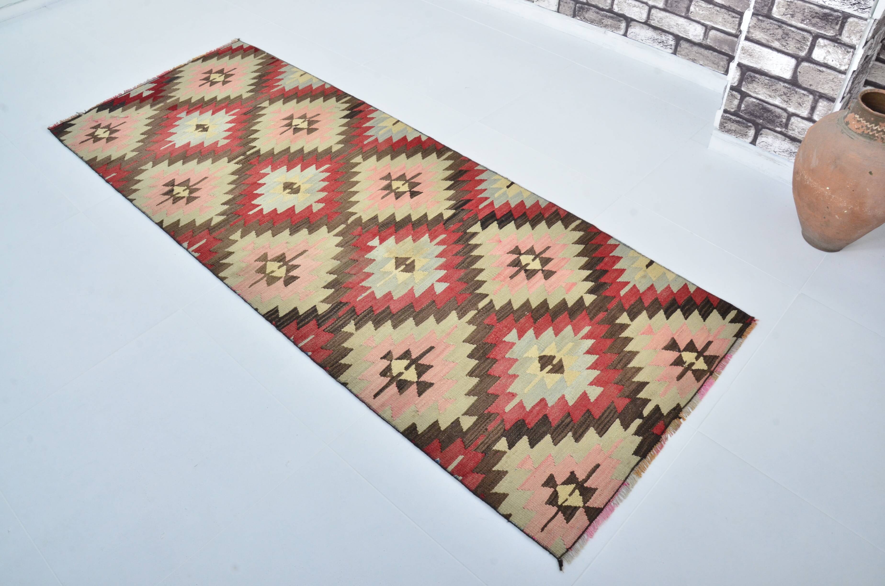 Vintage Turkish Wool Floral Carpet sku 3406