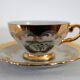 Coffee service 6 cups Swan Lake vintage Italian porcelain