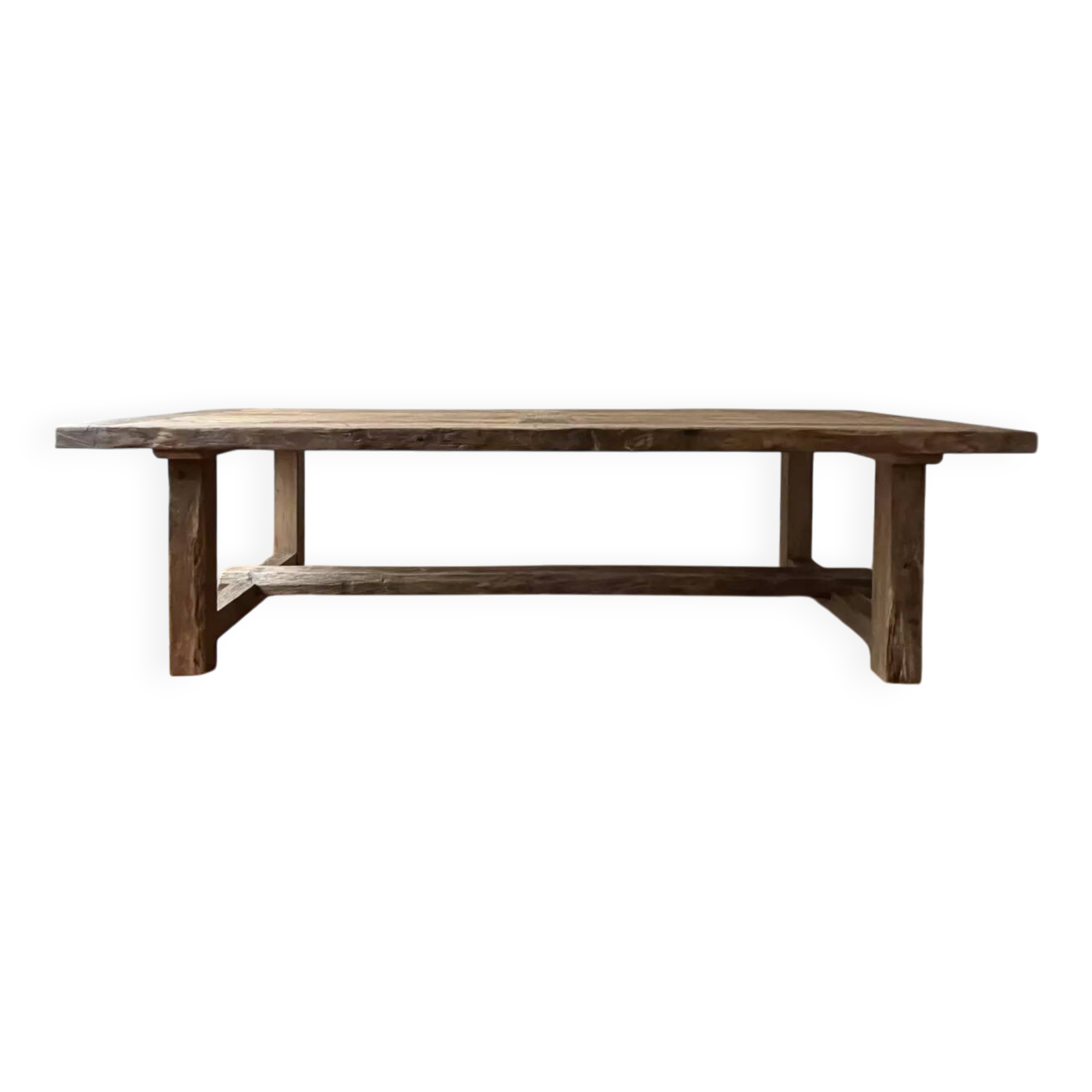 Kingstone Farmhouse Table in Solid Antique Oak - 275 cm long