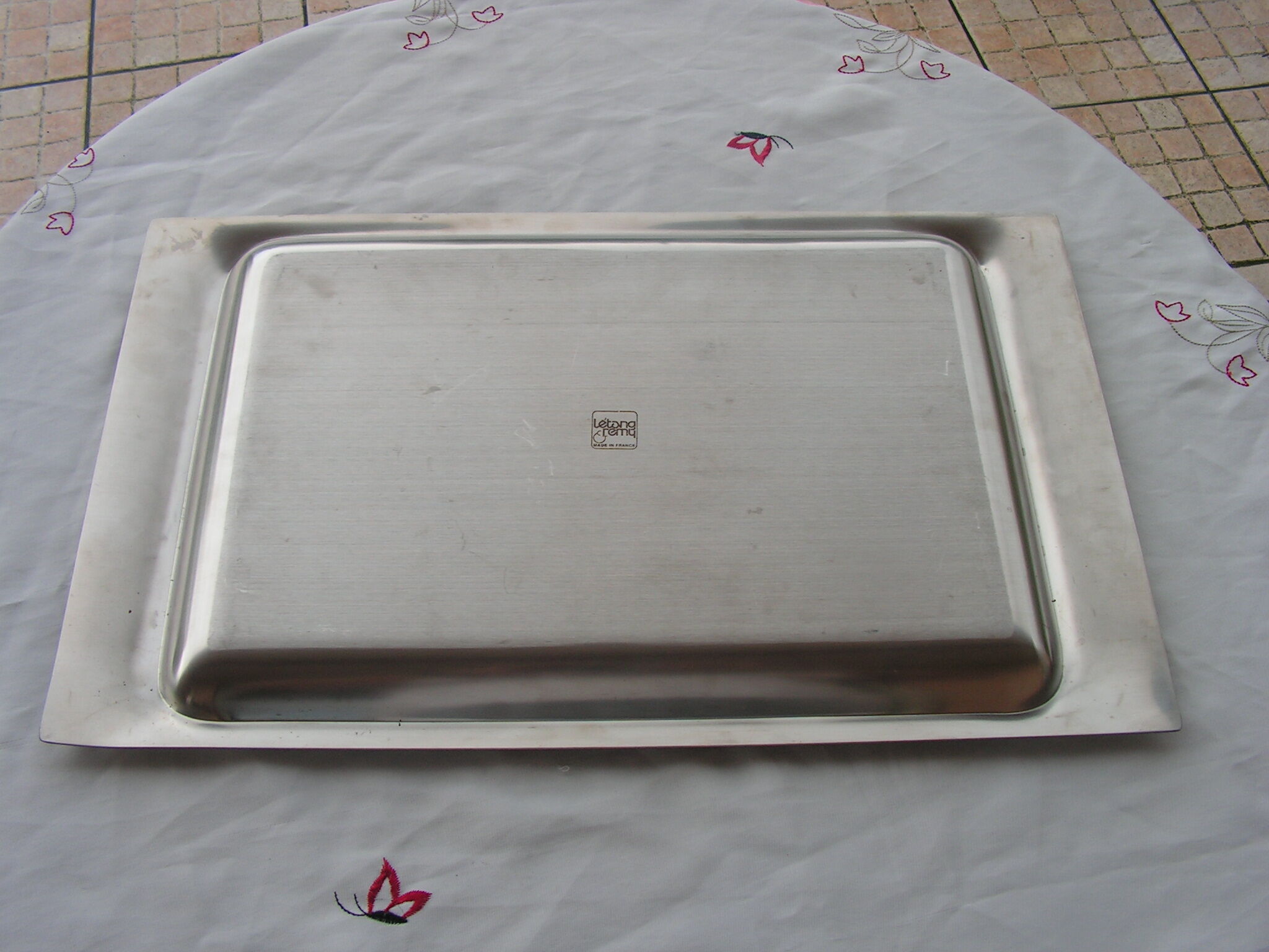 Stainless steel tray l'etang Remy Paris