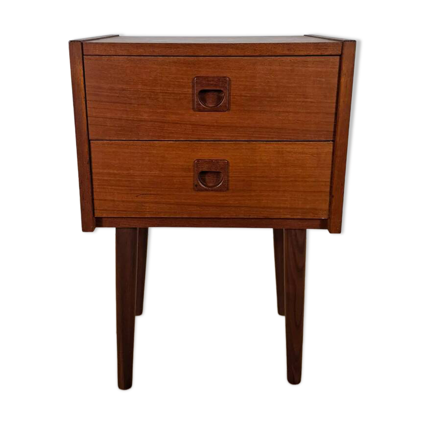 Vintage teak bedside table – Denmark, 1960s