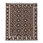 Vintage Turkish kilim, handwoven, 118x140 cm.