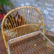 Vintage rattan bed 90X190