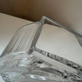 Moulded glass vase with Cubist portrait decoration, modern, 1970.