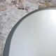 Grand miroir ovale par Veca, Italie, 1970s