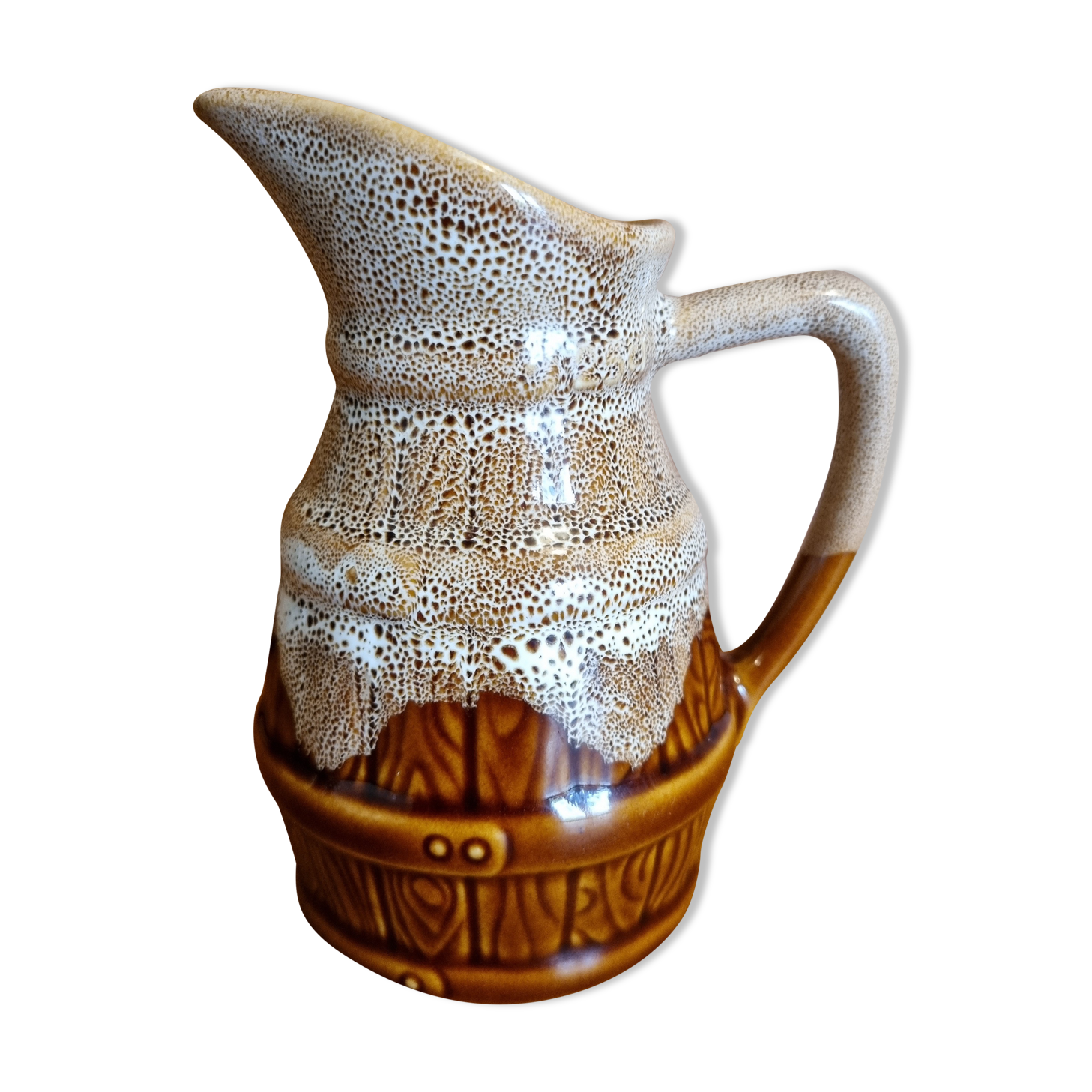 Pitcher vintage revol shape barrel beige 25 cl