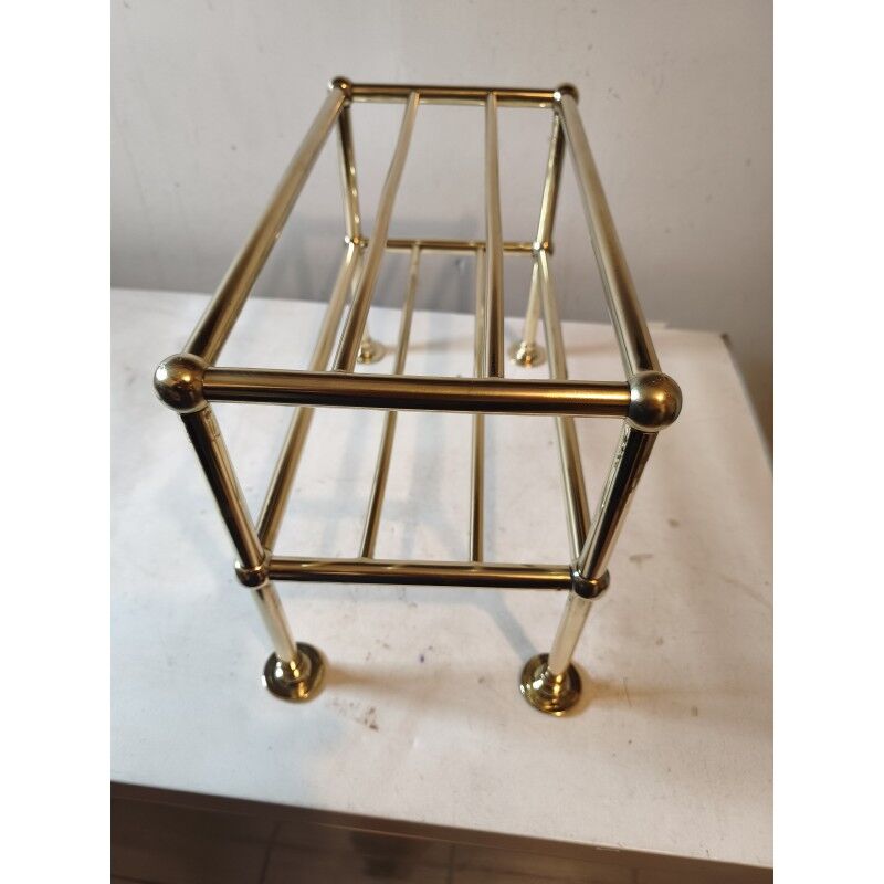 1900 shop shelf in bronze and brass