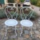 2 Chaises de jardin en fer forgé